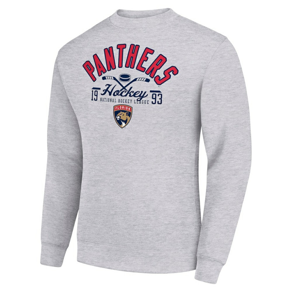 NHL Florida Panthers Starter Stick And Puck Logo Fleece Pullover Sweatshirt