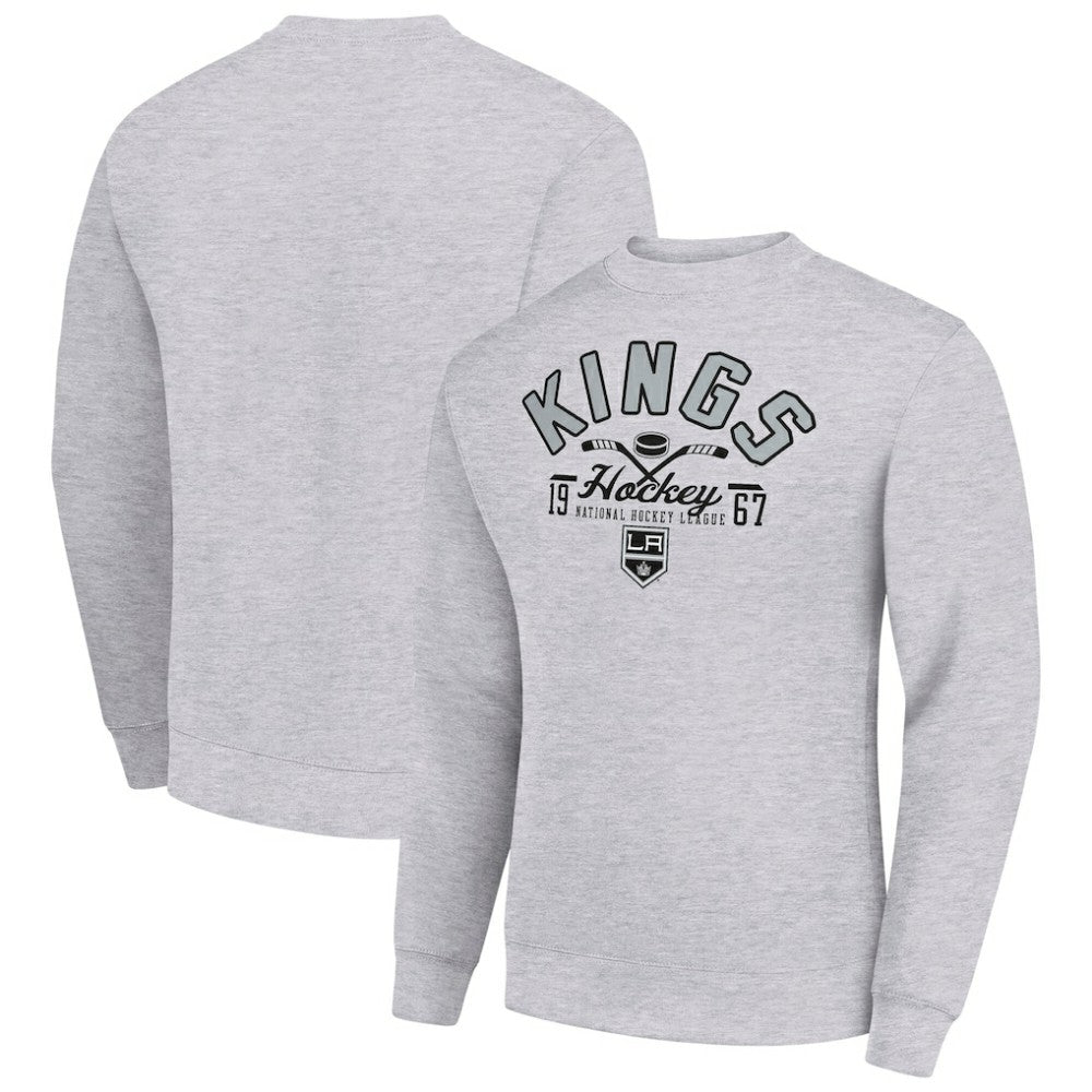 NHL Los Angeles Kings Starter Stick And Puck Logo Fleece Pullover Sweatshirt