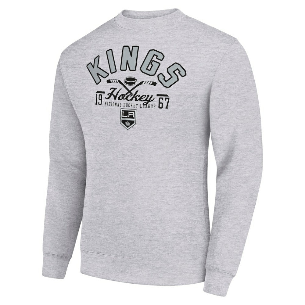 NHL Los Angeles Kings Starter Stick And Puck Logo Fleece Pullover Sweatshirt