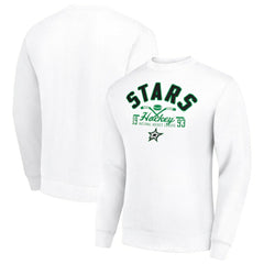 NHL Dallas Stars Starter Stick And Puck Logo Fleece Pullover Sweatshirt