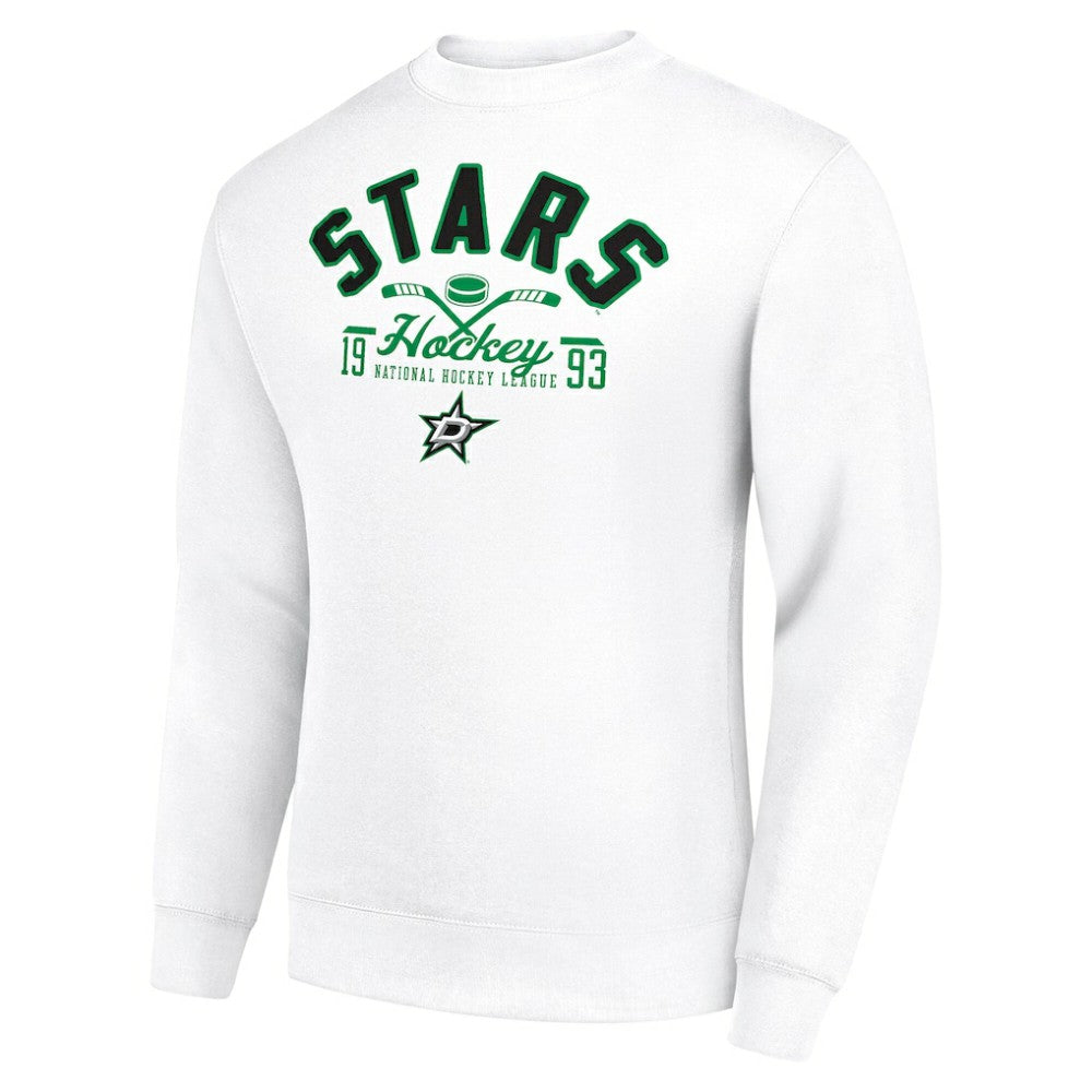 NHL Dallas Stars Starter Stick And Puck Logo Fleece Pullover Sweatshirt