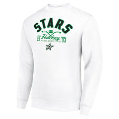 NHL Dallas Stars Starter Stick And Puck Logo Fleece Pullover Sweatshirt