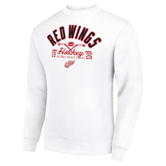 NHL Detroit Red Wings Starter Stick And Puck Logo Fleece Pullover Sweatshirt