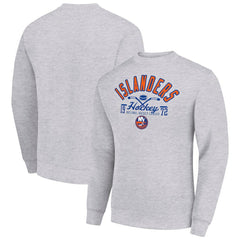 NHL New York Islanders Starter Stick And Puck Logo Fleece Pullover Sweatshirt