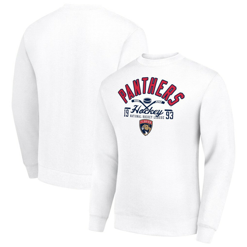 NHL Florida Panthers Starter Stick And Puck Logo Fleece Pullover Sweatshirt