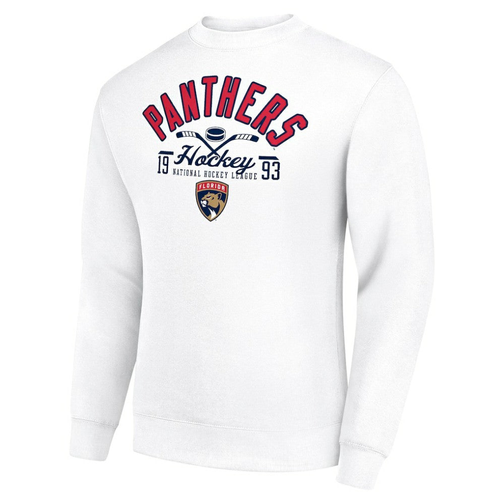 NHL Florida Panthers Starter Stick And Puck Logo Fleece Pullover Sweatshirt