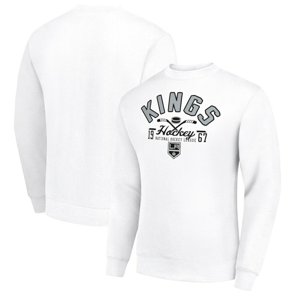 NHL Los Angeles Kings Starter Stick And Puck Logo Fleece Pullover Sweatshirt