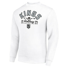 NHL Los Angeles Kings Starter Stick And Puck Logo Fleece Pullover Sweatshirt