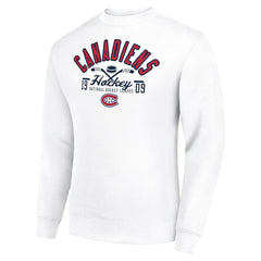 NHL Montreal Canadiens Starter Stick And Puck Logo Fleece Pullover Sweatshirt