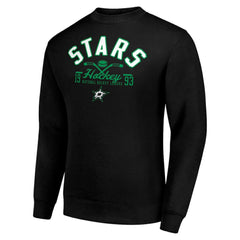 NHL Dallas Stars Starter Stick And Puck Logo Fleece Pullover Sweatshirt