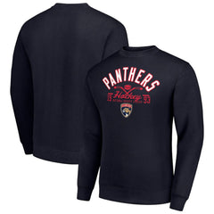 NHL Florida Panthers Starter Stick And Puck Logo Fleece Pullover Sweatshirt
