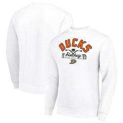 NHL Anaheim Ducks Starter Stick And Puck Logo Fleece Pullover Sweatshirt