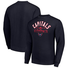 NHL Washington Capitals Starter Stick And Puck Logo Fleece Pullover Sweatshirt