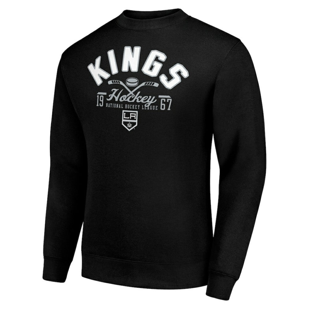 NHL Los Angeles Kings Starter Stick And Puck Logo Fleece Pullover Sweatshirt