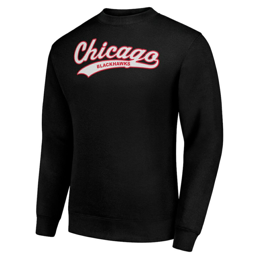 NHL Chicago Blackhawks Starter  Tailsweep City Pullover Sweatshirt