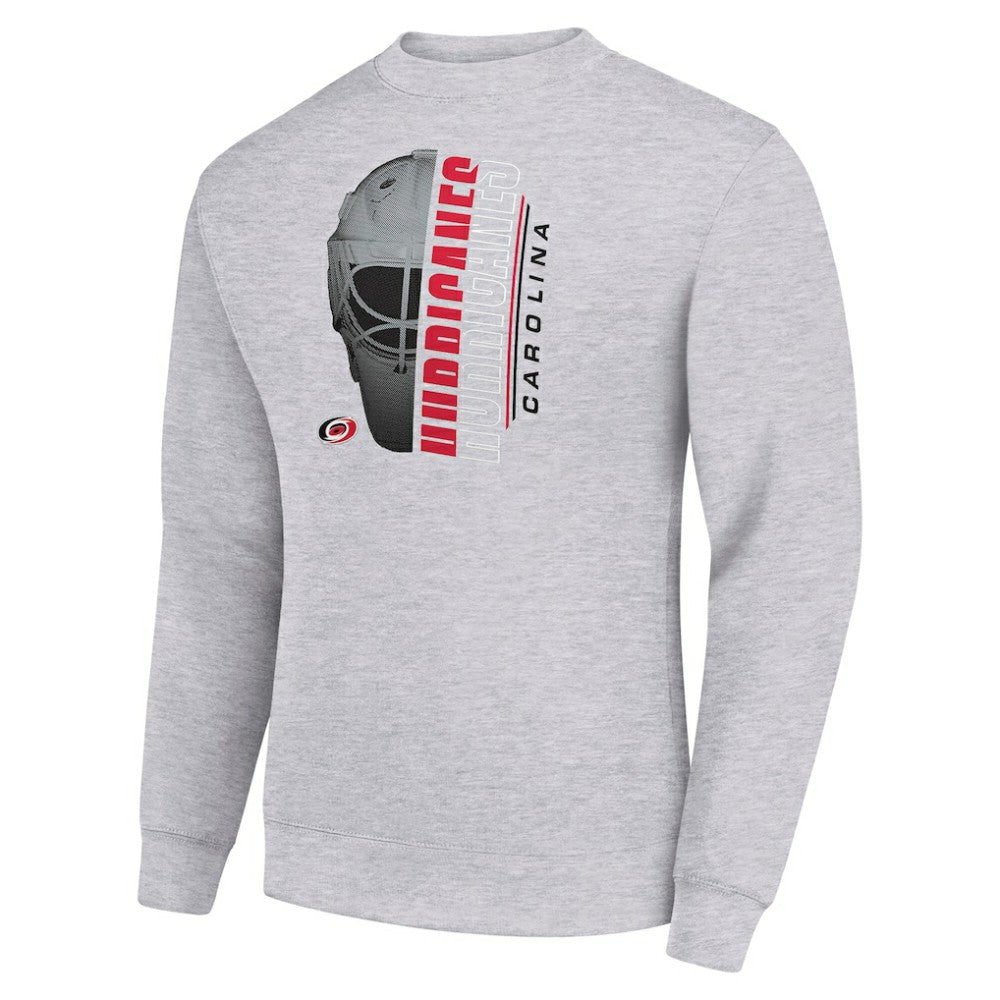 NHL Carolina Hurricanes Starter  Half Helmet Team Logo Pullover Sweatshirt