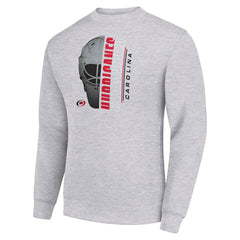 NHL Carolina Hurricanes Starter  Half Helmet Team Logo Pullover Sweatshirt