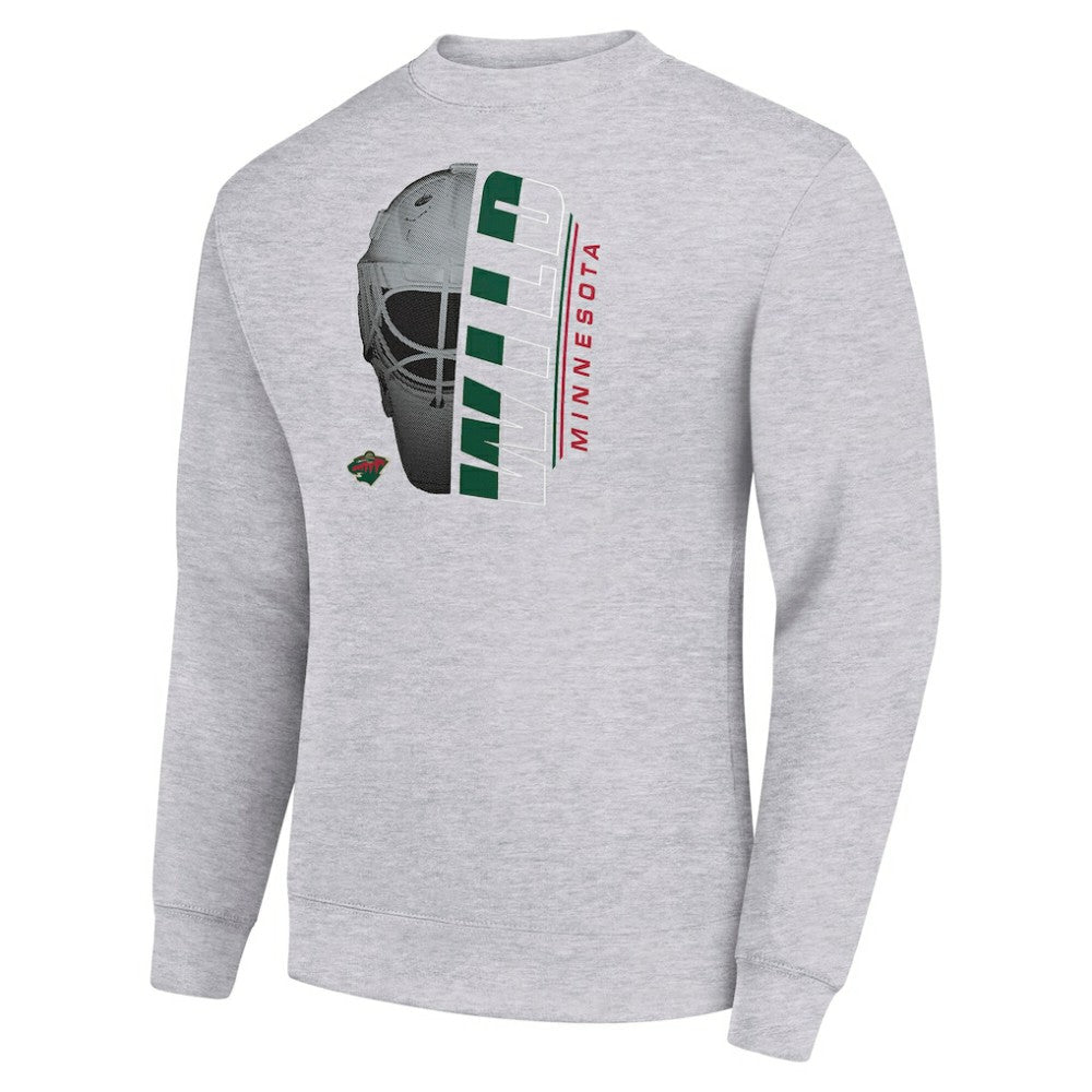 NHL Minnesota Wild Starter  Half Helmet Team Logo Pullover Sweatshirt