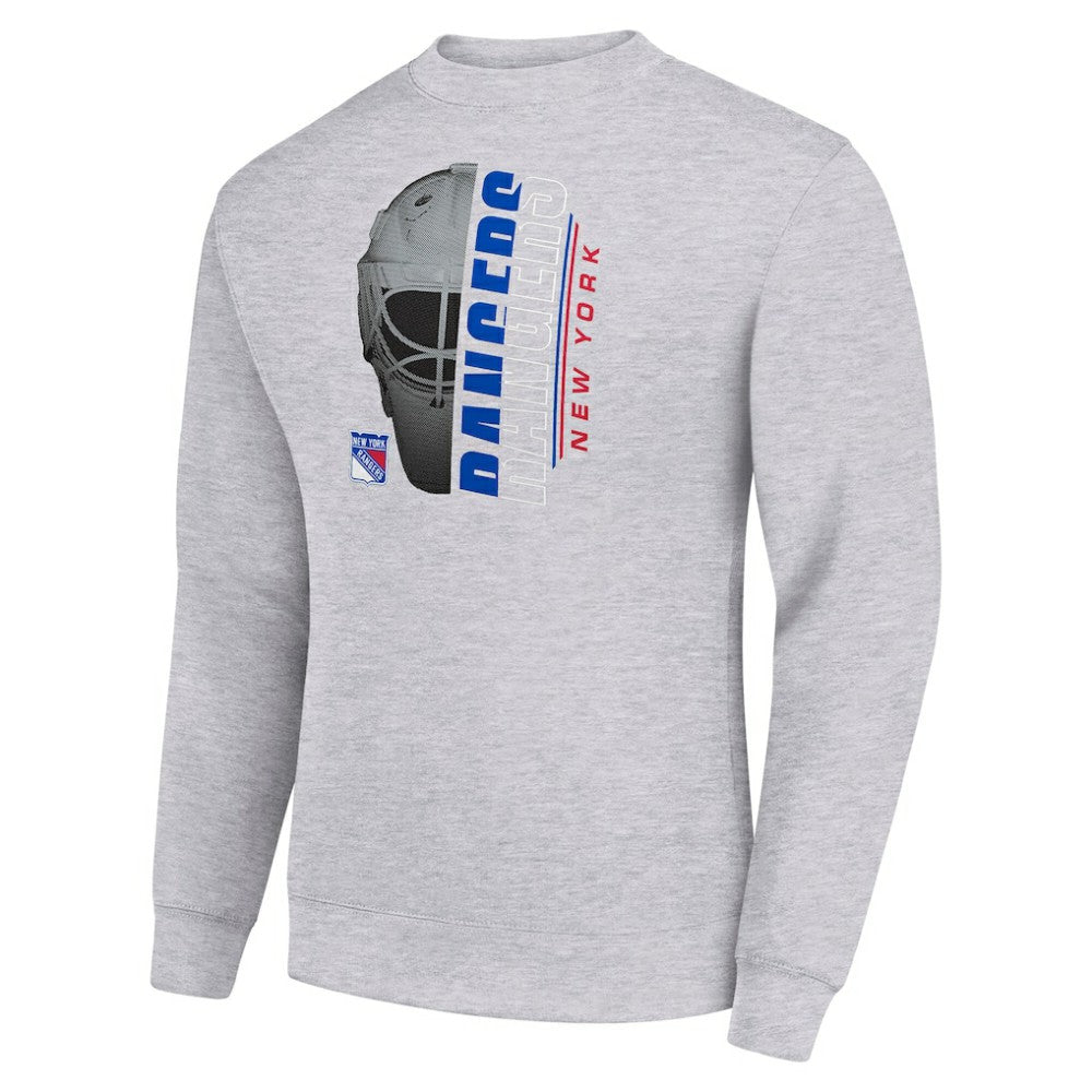 NHL New York Rangers Starter  Half Helmet Team Logo Pullover Sweatshirt