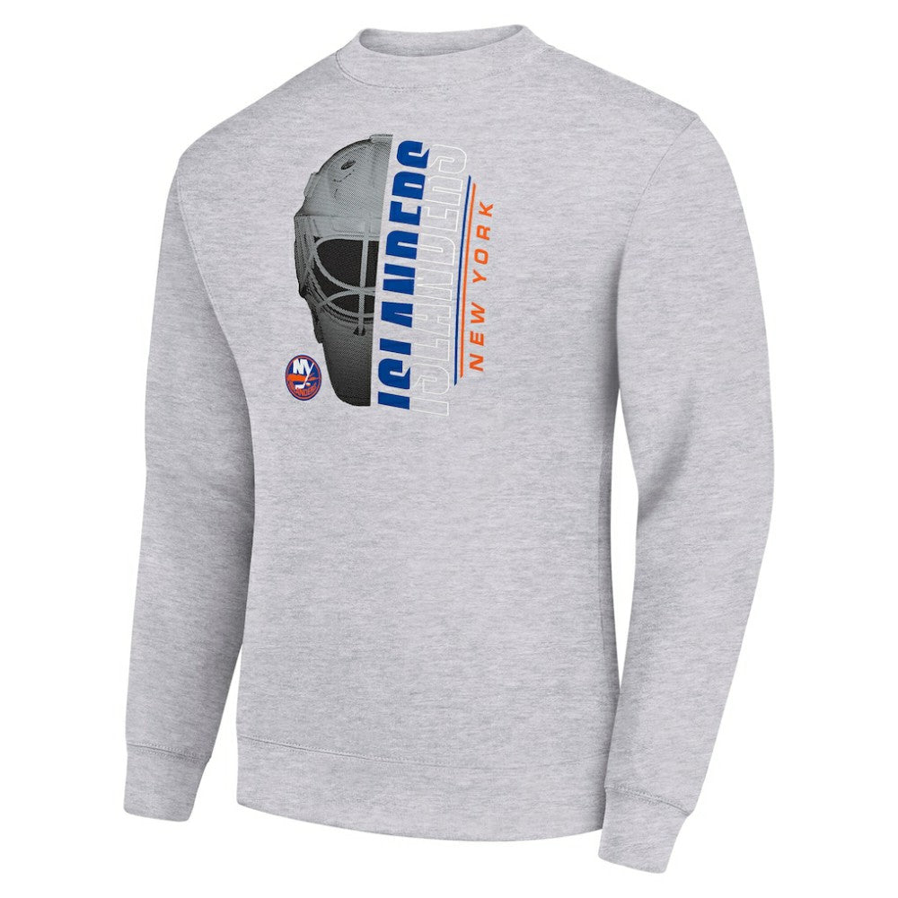 NHL New York Islanders Starter  Half Helmet Team Logo Pullover Sweatshirt