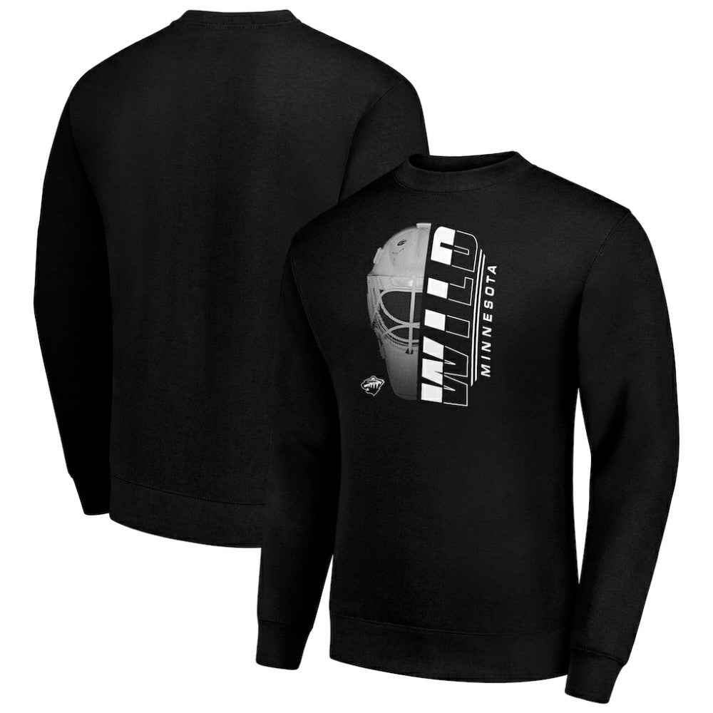 NHL Minnesota Wild Starter  Half Helmet Team Logo Pullover Sweatshirt