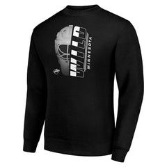 NHL Minnesota Wild Starter  Half Helmet Team Logo Pullover Sweatshirt