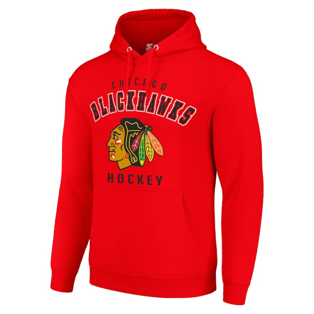 NHL Chicago Blackhawks Starter Logo Pullover Hoodie