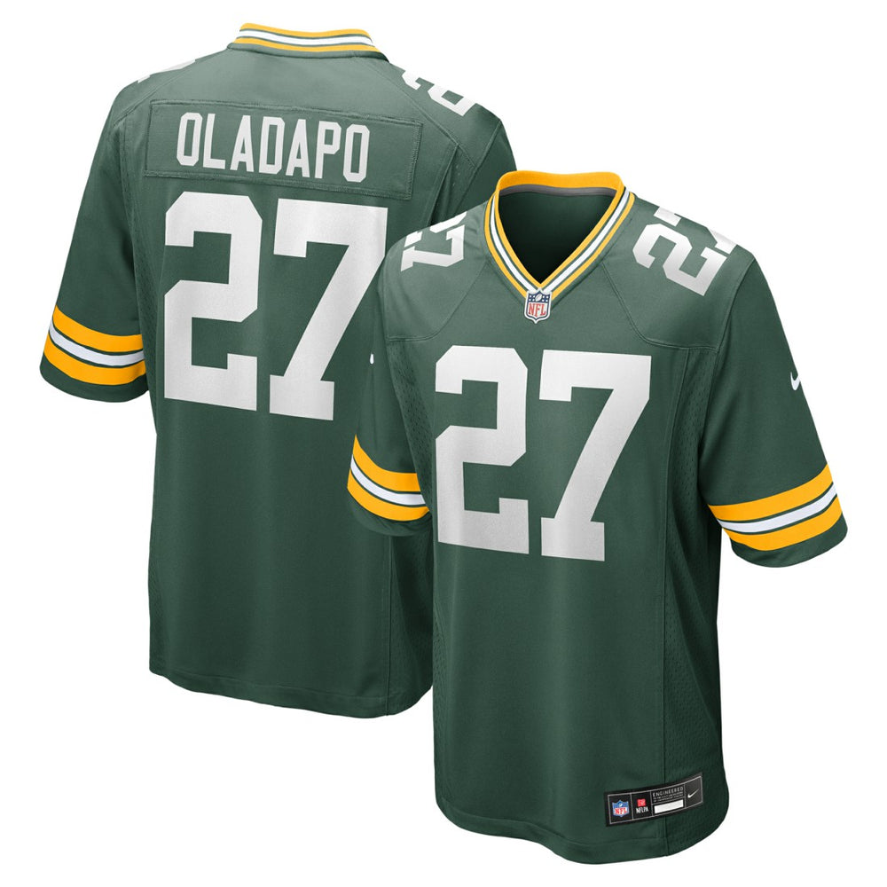Kitan Oladapo  Game Jersey - Green Bay Packers Jerseys