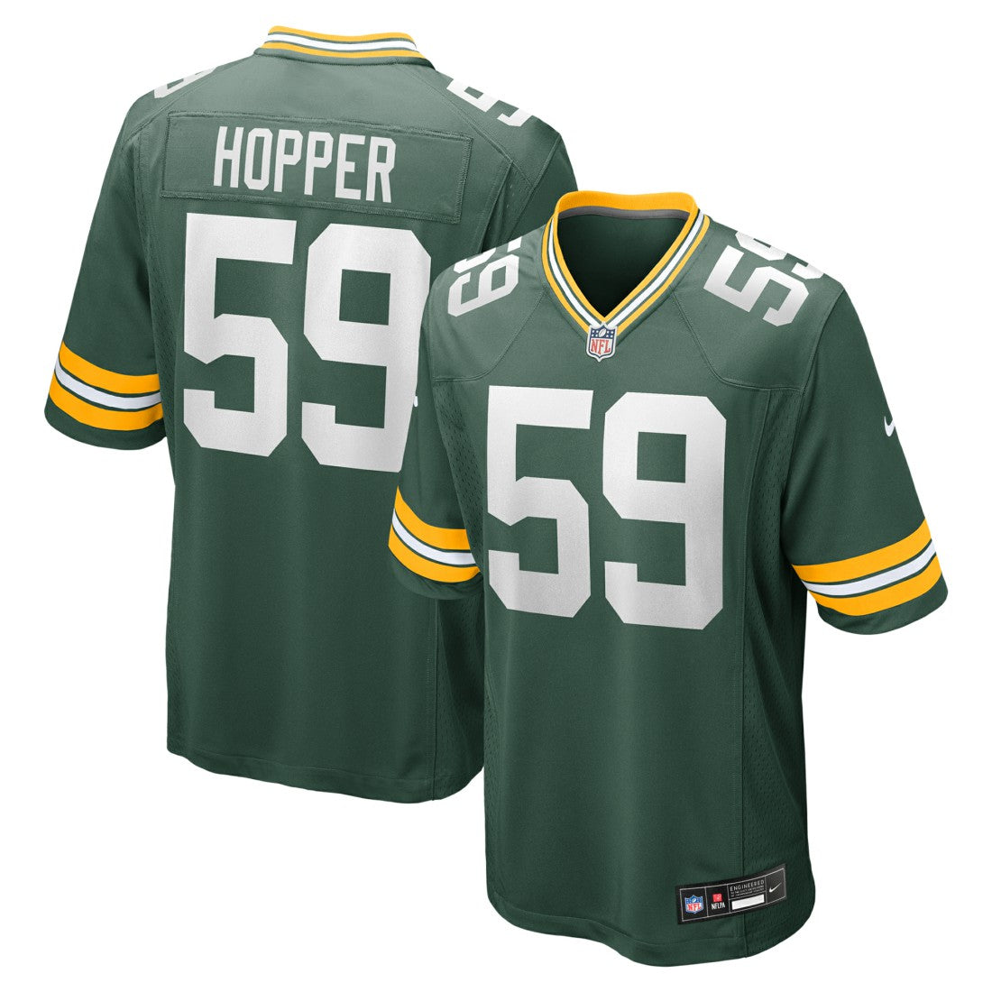 Ty'Ron Hopper  Game Jersey - Green Bay Packers Jerseys