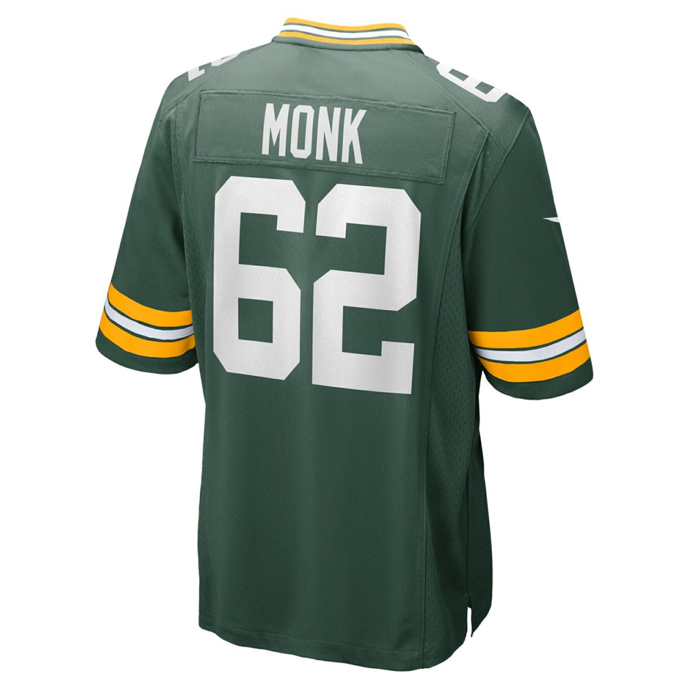 Jacob Monk  Game Jersey - Green Bay Packers Jerseys