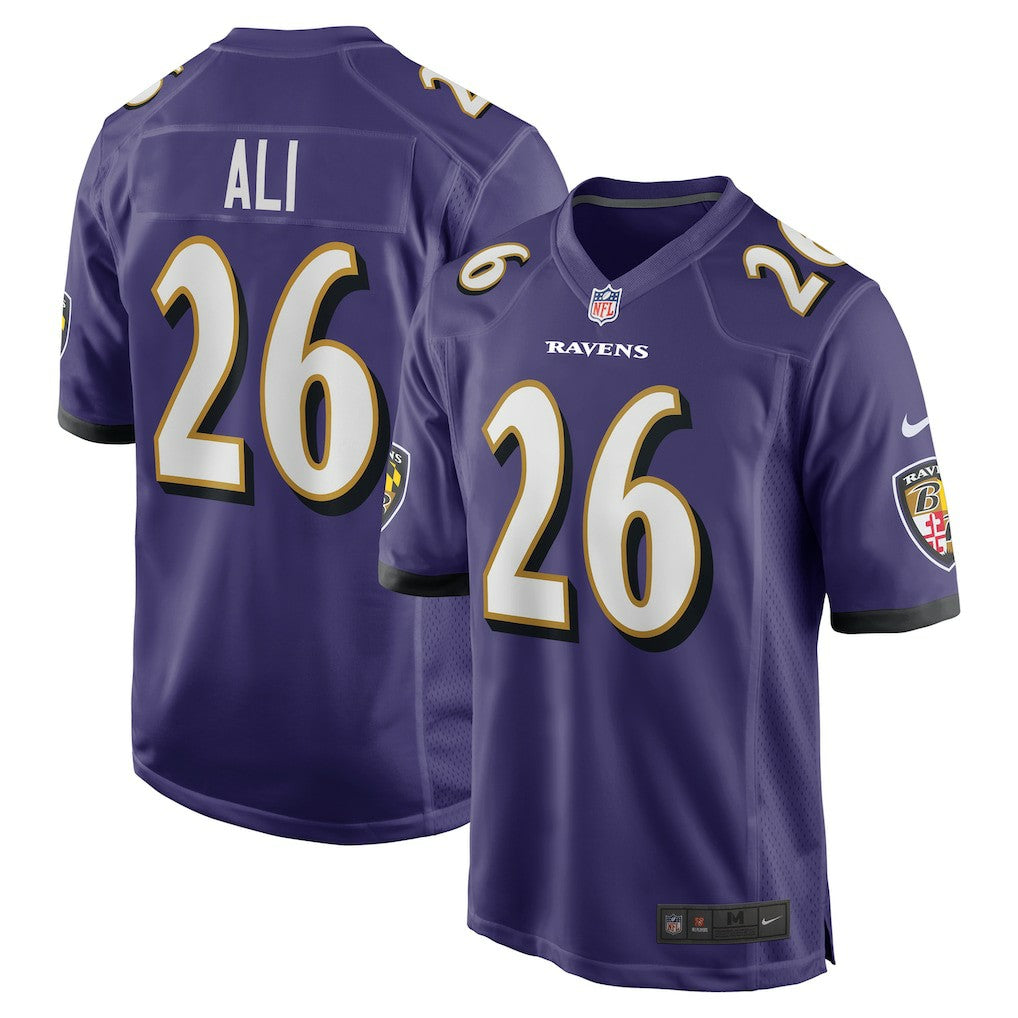 Rasheen Ali  Team Game Jersey - Baltimore Ravens Jerseys