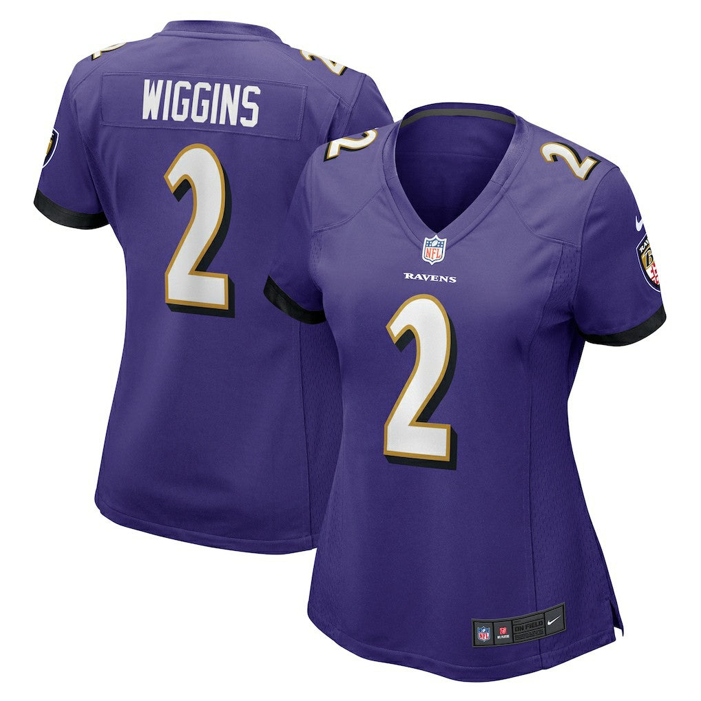 Nate Wiggins  Women's Game Jersey - Baltimore Ravens Jerseys