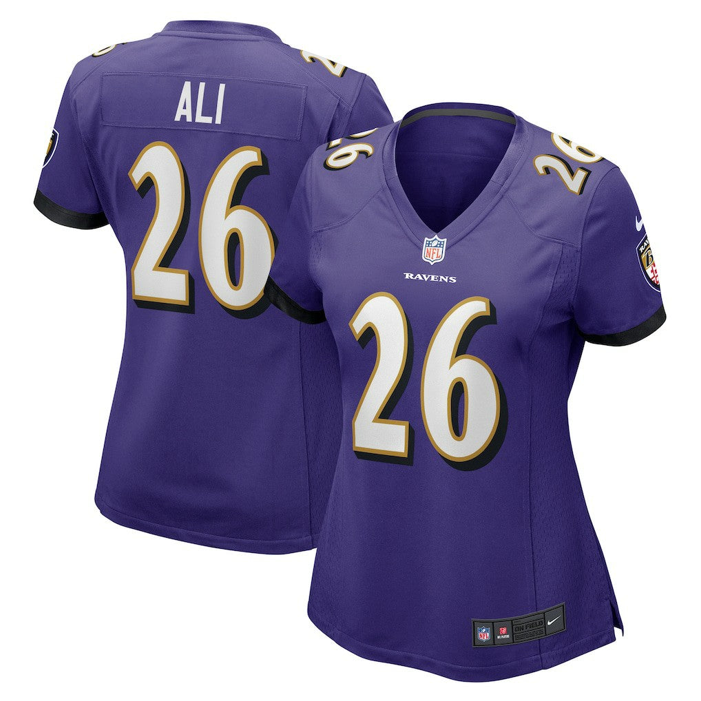 Rasheen Ali  Women's Game Jersey - Baltimore Ravens Jerseys