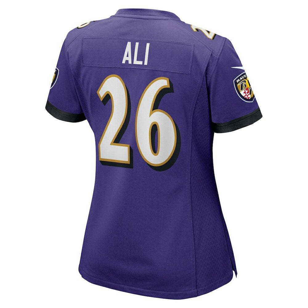Rasheen Ali  Women's Game Jersey - Baltimore Ravens Jerseys