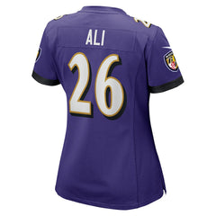 Rasheen Ali  Women's Game Jersey - Baltimore Ravens Jerseys