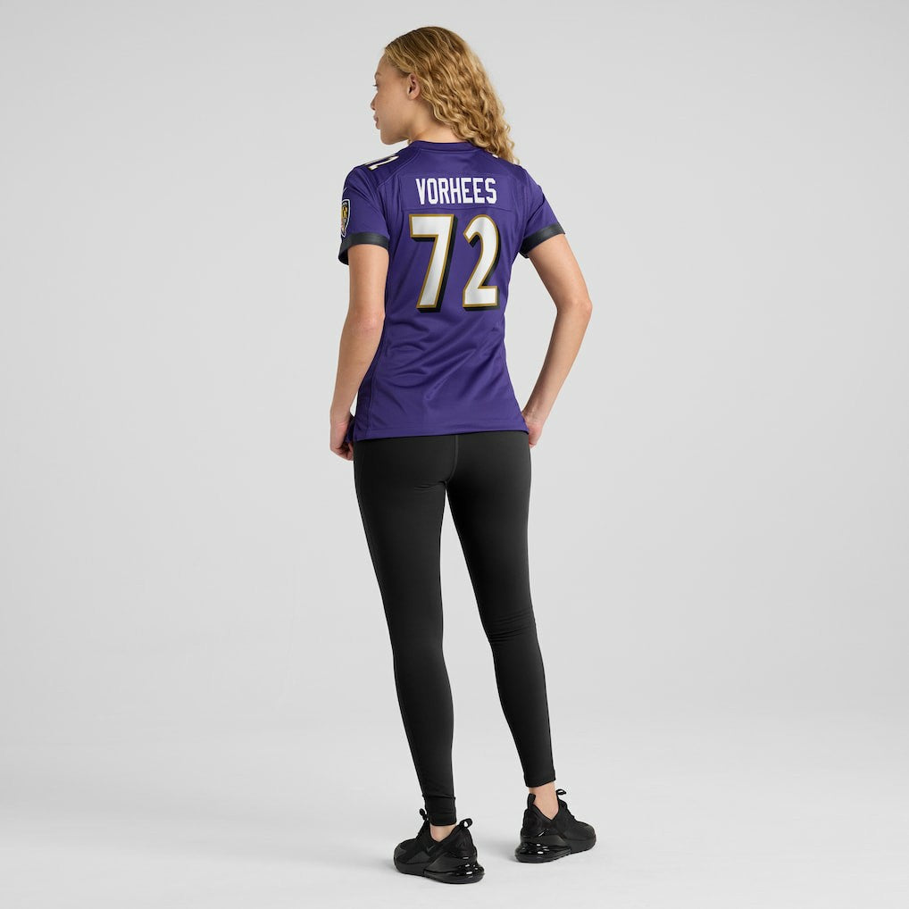Andrew Vorhees  Women's Game Jersey - Baltimore Ravens Jerseys