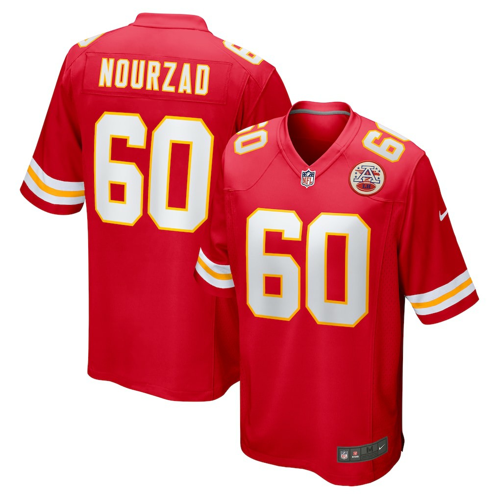 Hunter Nourzad  Game Jersey - Kansas City Chiefs Jerseys