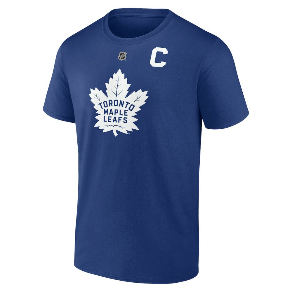 NHL Auston Matthews Toronto Maple Leafs Fanatics Authentic Stack Name & Number T-Shirt