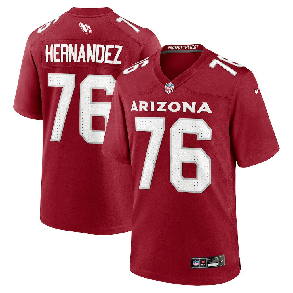 Will Hernandez  Team Game Jersey - Arizona Cardinals Jerseys