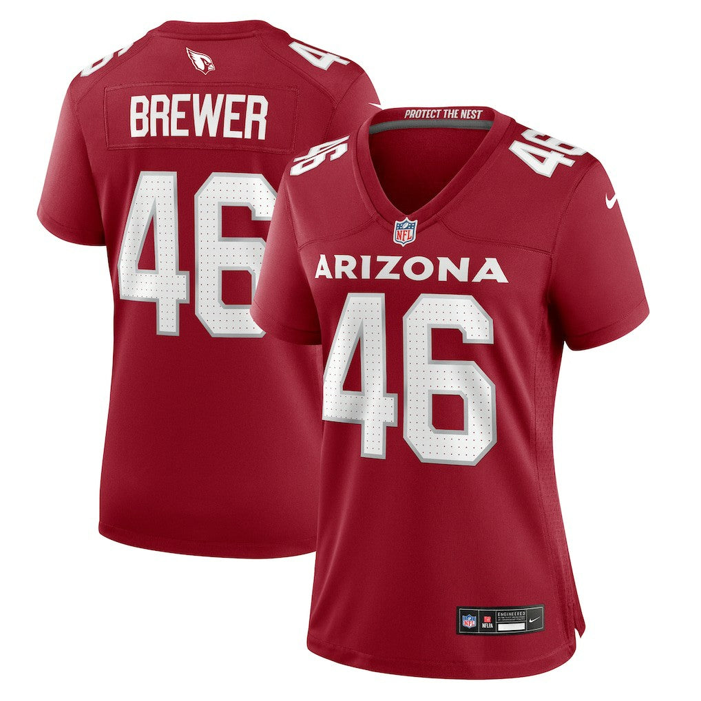 Aaron Brewer  Women's Game Jersey - Arizona Cardinals Jerseys