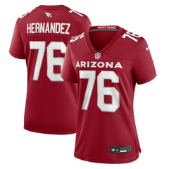 Will Hernandez  Women's Game Jersey - Arizona Cardinals Jerseys