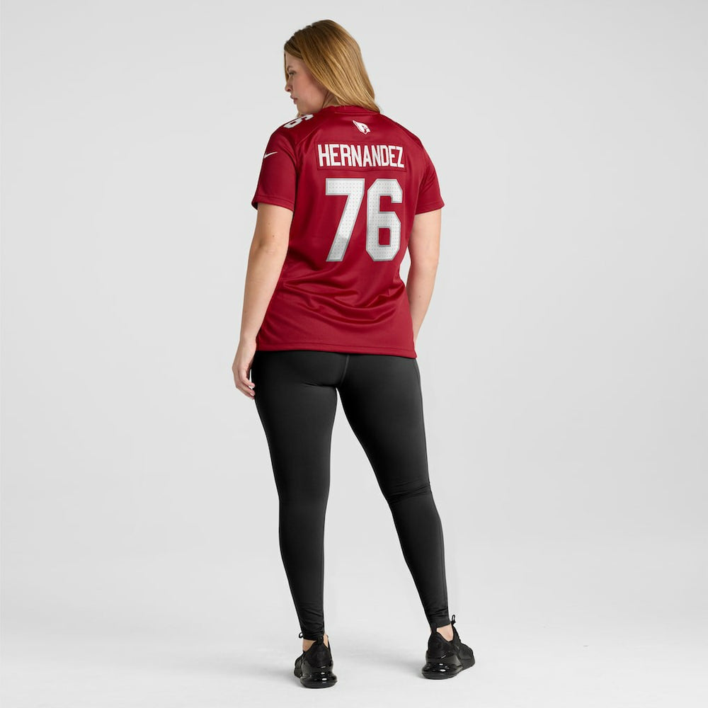 Will Hernandez  Women's Game Jersey - Arizona Cardinals Jerseys