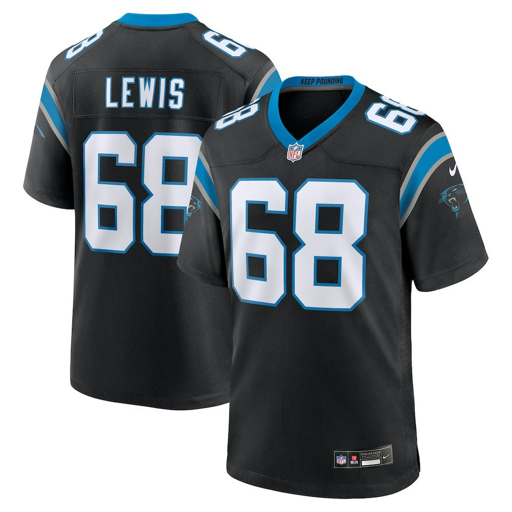 Damien Lewis  Game Jersey - Carolina Panthers Jerseys