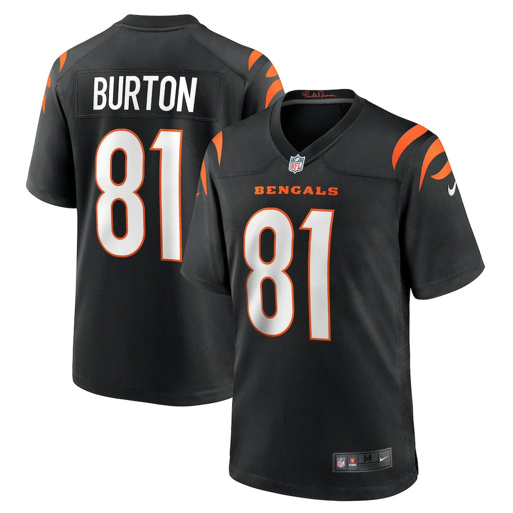 Jermaine Burton  Game Jersey - Cincinnati Bengals Jerseys