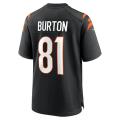 Jermaine Burton  Game Jersey - Cincinnati Bengals Jerseys