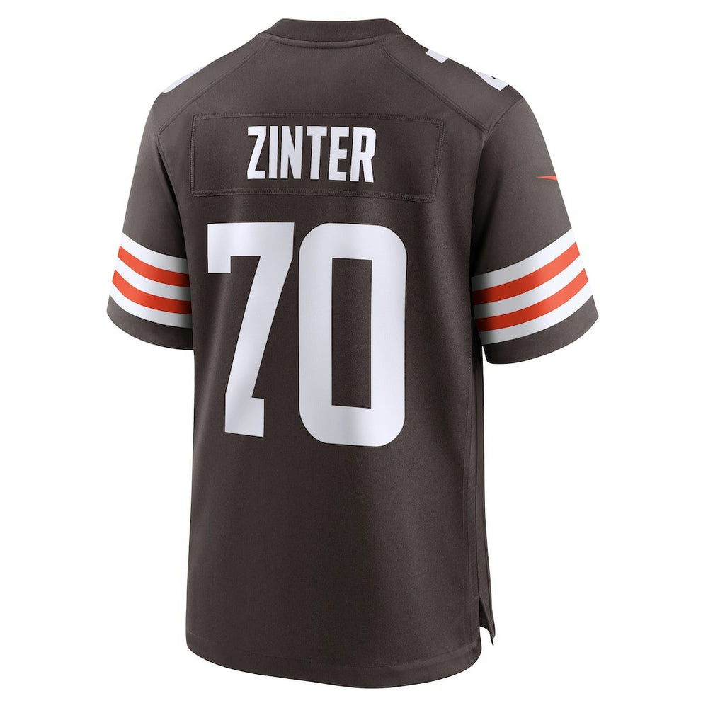 Zak Zinter  Team Game Jersey - Cleveland Browns Jerseys