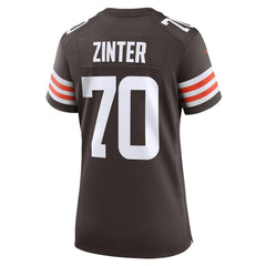 Zak Zinter  Women's Game Jersey - Cleveland Browns Jerseys