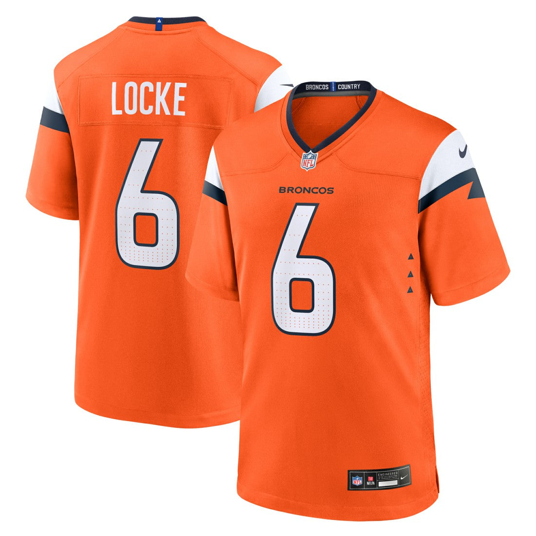 P.J. Locke  Team Game Jersey - Denver Broncos Jerseys