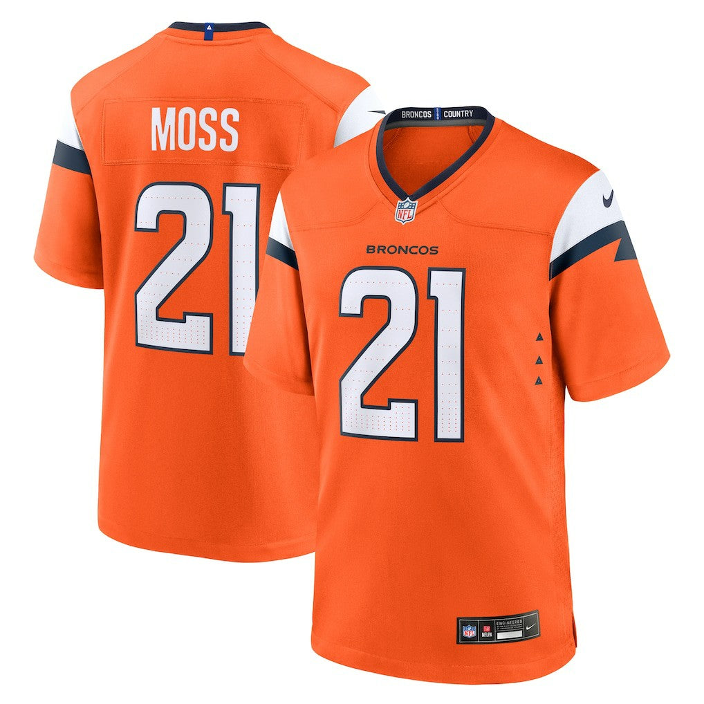 Riley Moss  Team Game Jersey - Denver Broncos Jerseys