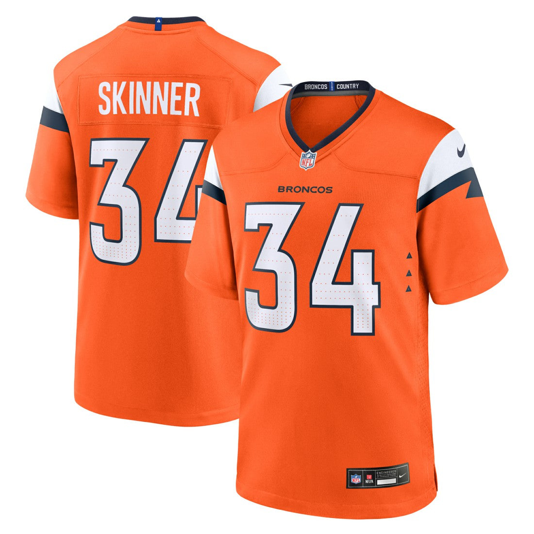 JL Skinner  Team Game Jersey - Denver Broncos Jerseys